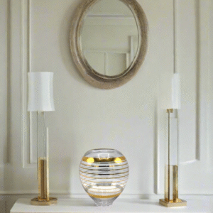 decoration glass vase 6.5''h china d907