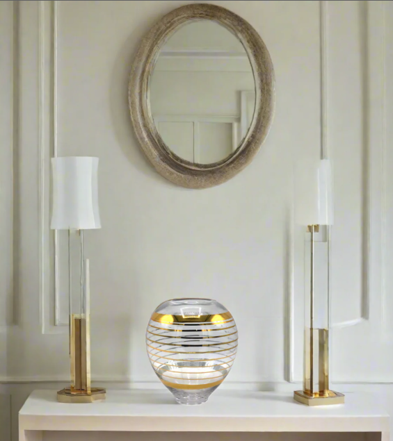 decoration glass vase 6.5''h china d907