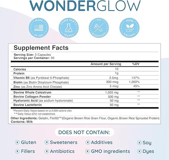 Hair Skin and Nails Vitamins w/Bovine - Image 2