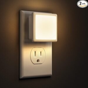 L LOHAS LED Night Lights Plug into Wall 2-Pack